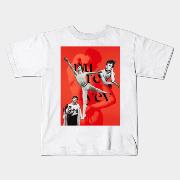 Nureyev Collage 2 Kids T-Shirt by Dez53